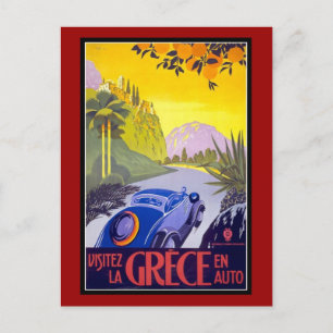 Postkarte Griechenland Grüße Vintage