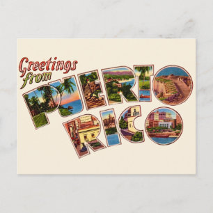 Postkarte Gruß aus Puerto Rico
