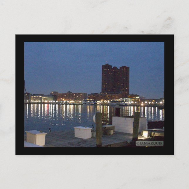 POSTKARTE HAFEN VON BALTIMORE (Vorderseite)