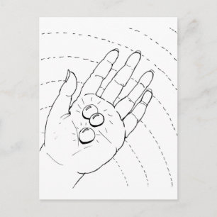 Postkarte - Hand mit Juwelen