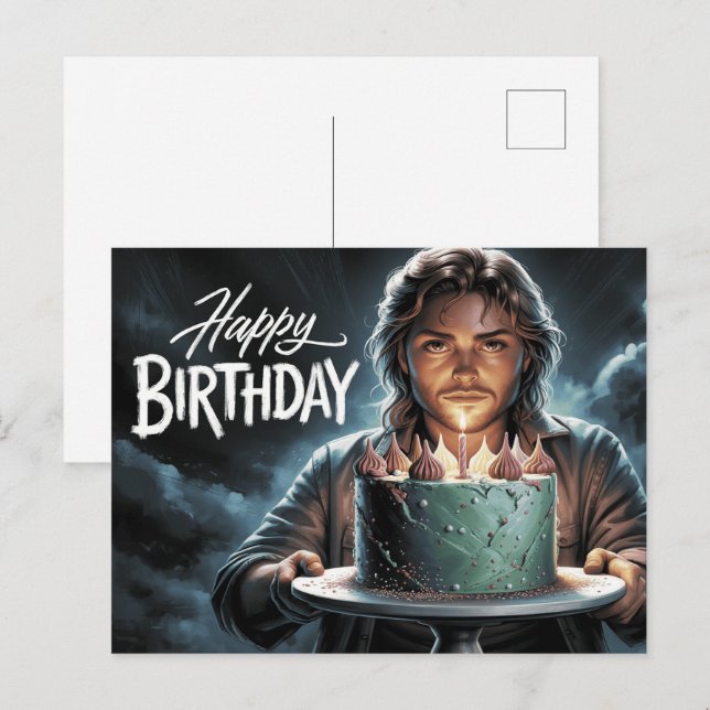 Postkarte Happy Birthday 2026 (Vorne/Hinten)