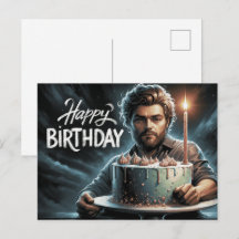 Postkarte Happy Birthday 2026 -2