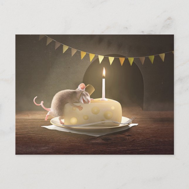 Postkarte: "Happy Birthday" Postkarte (Vorderseite)