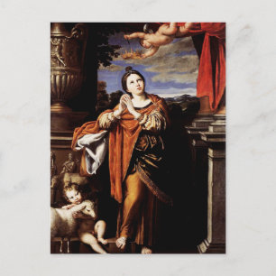 Postkarte 'Heilige Agnes' von Domenico Zampieri