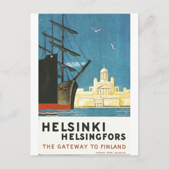 Postkarte Helsinki, Finnland (Vorderseite)