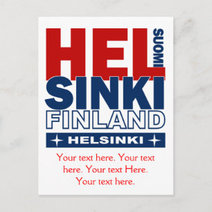 Postkarte Helsinki - individuell anpassbar