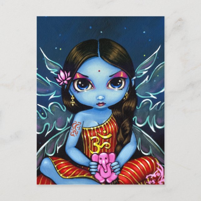 Postkarte "Hindu Fairy" (Vorderseite)