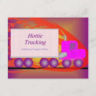Postkarte - Hottie Trucking