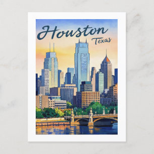 Postkarte Houston Texas