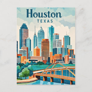 Postkarte Houston Texas
