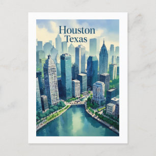 Postkarte Houston Texas