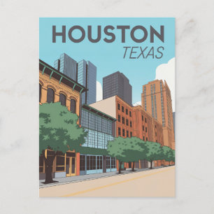 Postkarte Houston Texas