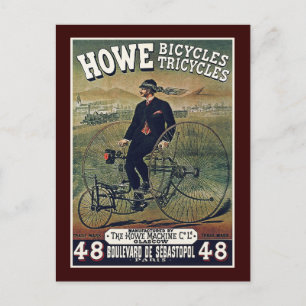 Postkarte: Howe Bicycles & Tricycle Postkarte