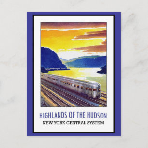 Postkarte Hudson New York Grüße Vintage