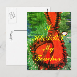 Postkarte "Ich höre meinen Lehrer"