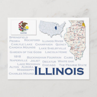 Postkarte "Illinois"