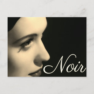 Postkarte im Noir-Stil