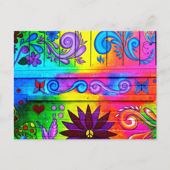 Postkarte im Stil der 70er Jahre (Vorderseite)