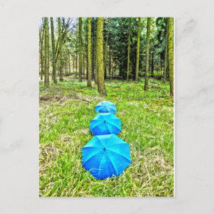 Postkarte - in Reih und Glied