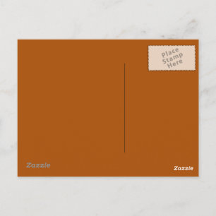 Postkarte in verbranntem Orange