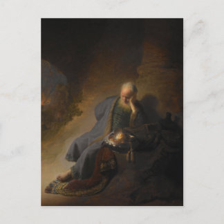 Postkarte Jeremiah Jerusalem Rembrandt