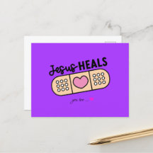 Postkarte Jesus heilt auch heute - auch Dich