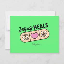 Postkarte Jesus heilt auch heute - Jesus heals ...
