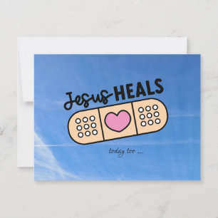Postkarte Jesus heilt auch heute - Jesus heals ...