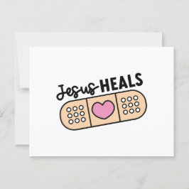 Postkarte Jesus heilt - Jesus heals