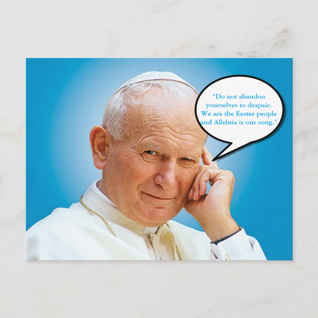 Postkarte Johannes Paul II Karol Wojtyla (Vorderseite)