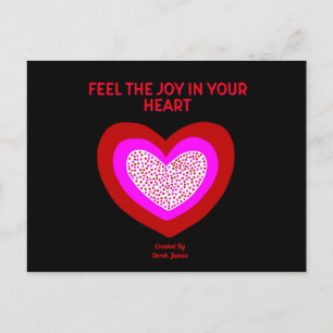 Postkarte "Joyful Herz"