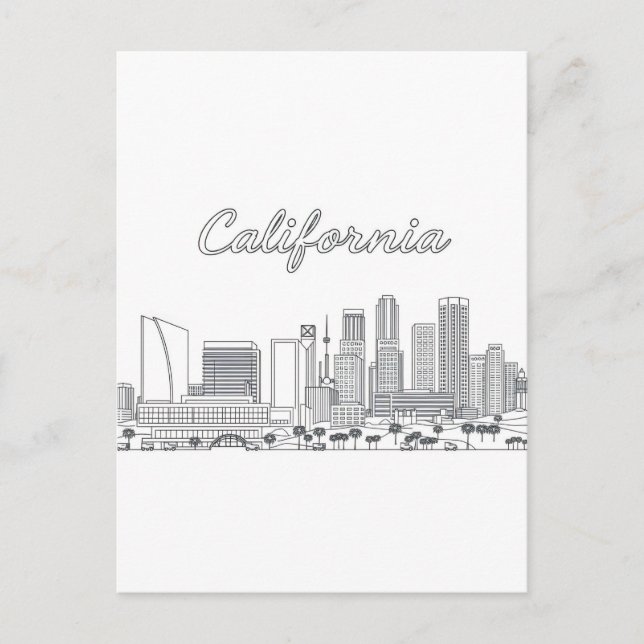 Postkarte Kalifornien (Vorderseite)