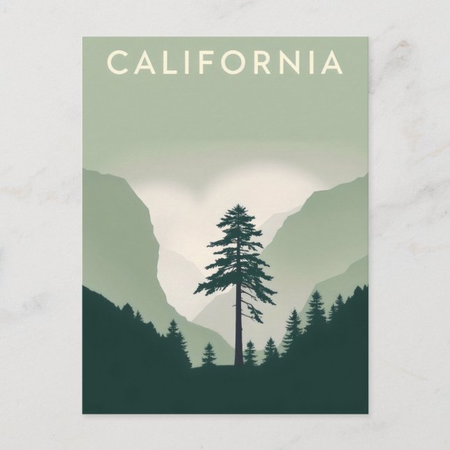 Postkarte Kalifornien (Vorderseite)