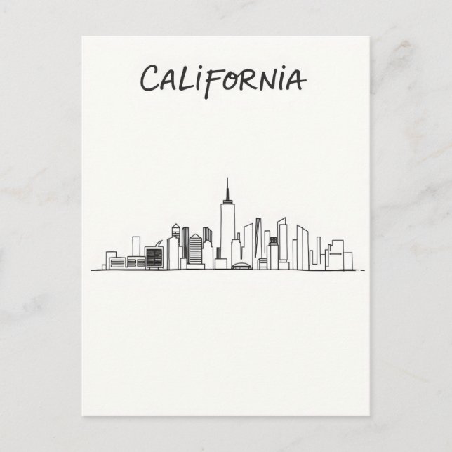 Postkarte Kalifornien (Vorderseite)
