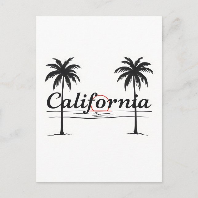 Postkarte Kalifornien (Vorderseite)