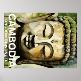 Postkarte Kambodscha Poster