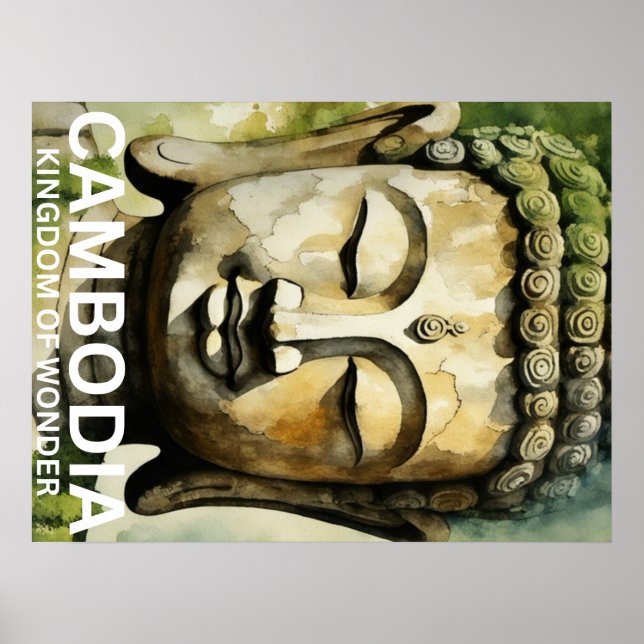 Postkarte Kambodscha Poster (Vorne)