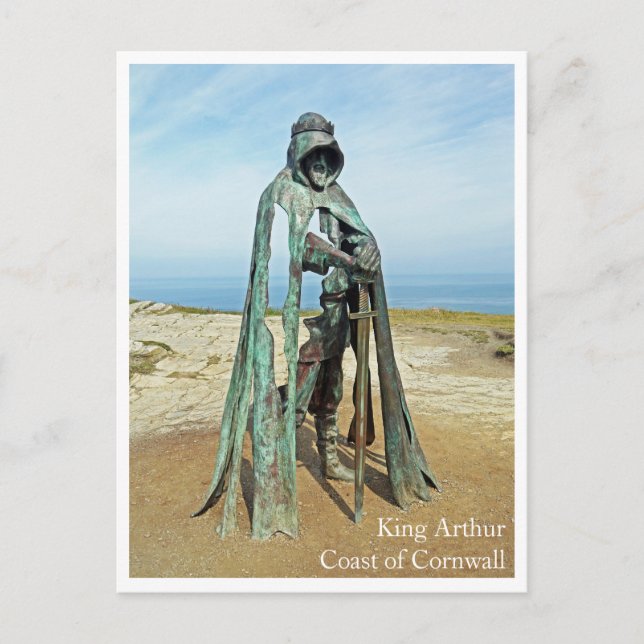 Postkarte - King Arthur Beach UK Cornwall (Vorderseite)
