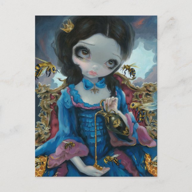 Postkarte "Königin der Bienen" (Vorderseite)