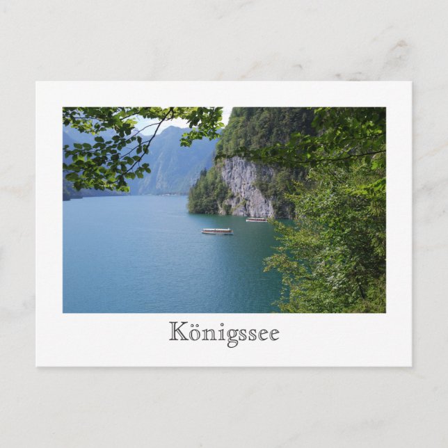 Postkarte Königssee (Vorderseite)