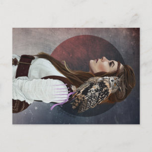 Postkarte "Lady Owl".
