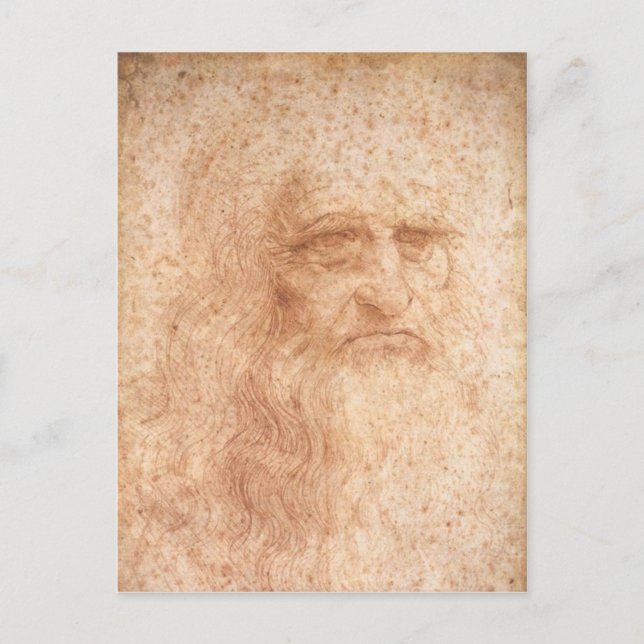 Postkarte Leonardo da Vinci (Vorderseite)