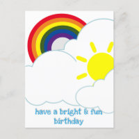 Postkarte - LGBT Bright & Fun Geburtstag