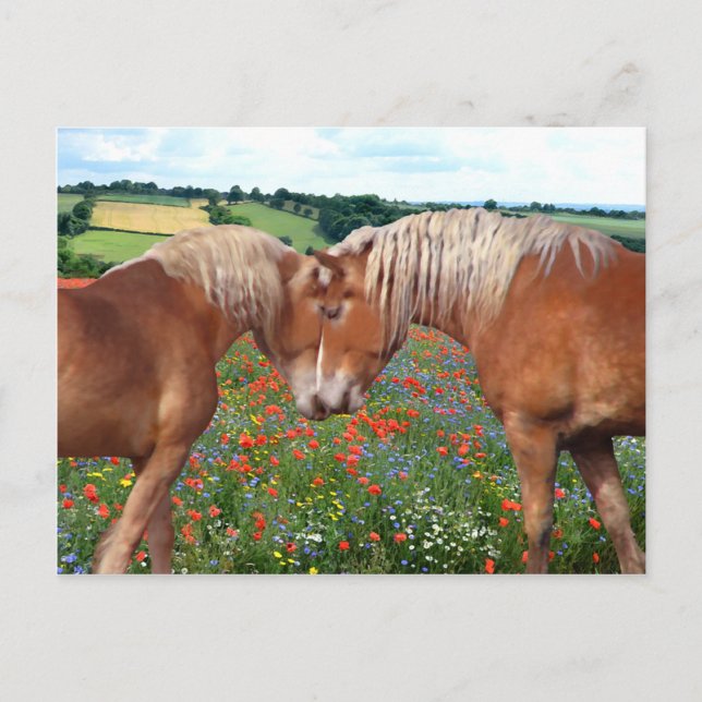 Postkarte "Liebe auf der Wiese" (Vorderseite)