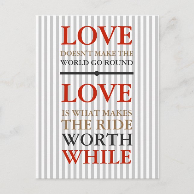 Postkarte - Liebe ist was... (Vorderseite)