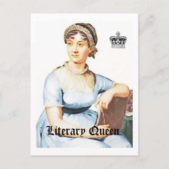 Postkarte literarische Königin-Vintage Art-Janes (Vorderseite)