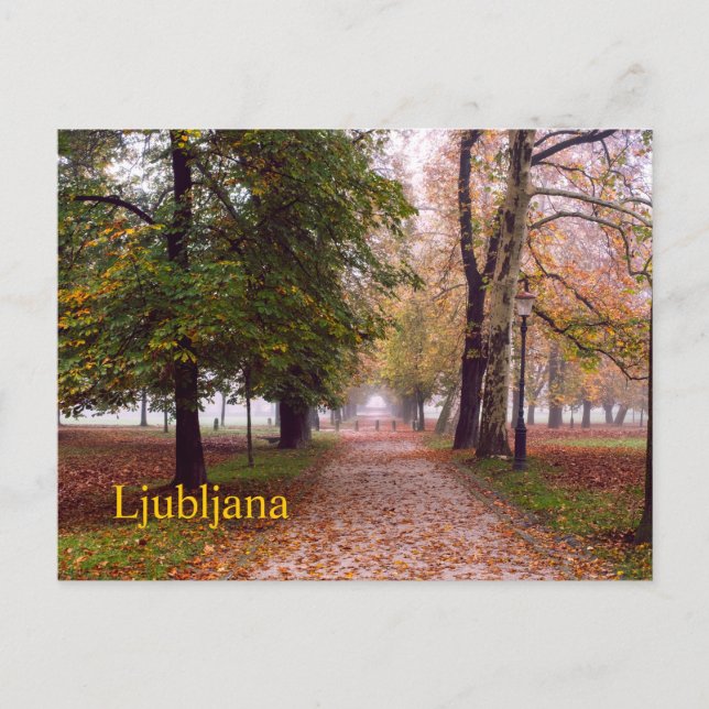 Postkarte Ljubljana (Vorderseite)