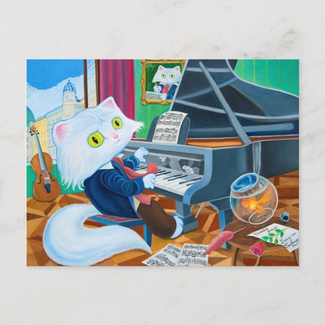 Postkarte "Ludwig van Cathoven" (Vorderseite)