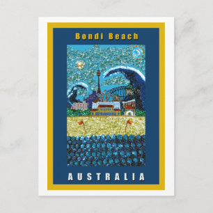 Postkarte   Luna Bondi   Strand von Bondi