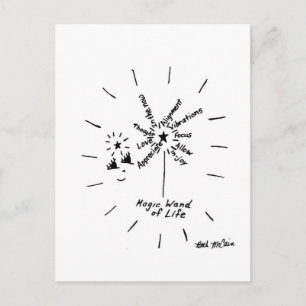 Postkarte "Magic Wand of Life"